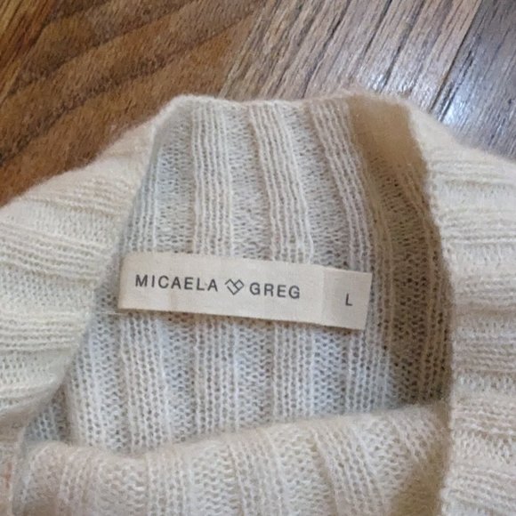 Micaela Greg Cream Isa Rib Top - L - Picture 3 of 4